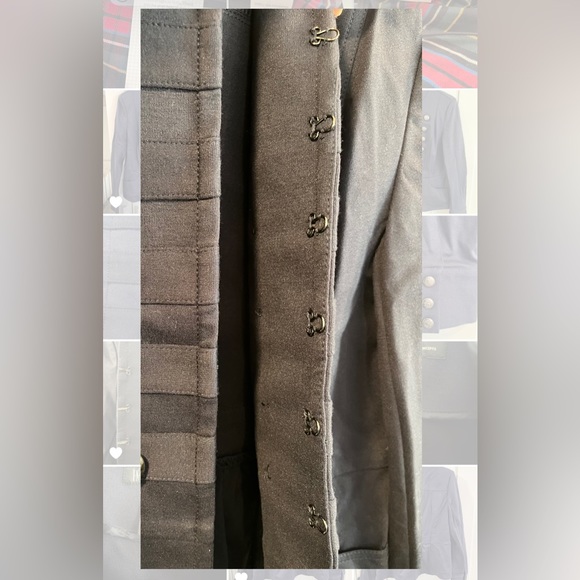 INC International Concepts Navy Blue Long Sleeve Blazer - Hook & Eye Closure - Picture 7 of 9